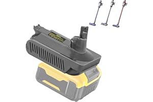 Dyson Compatible Adapter for Dewalt 20V/60V Batteries - Fit for Dyson Cyclone V10 Animal & Total Clean SV12 Cordless Stick Va