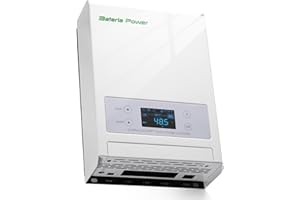 Bateria Power 60A 12/24/36/48V MPPT Solar Charge Controller, 99.5% MPPT Efficiency Solar Panel Charge Regulator, Compatible with Gel, AGM, Sealed, Flooded and Lithium LiFePO4 Battery