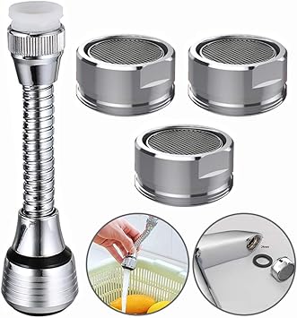 Tap Aerators Bestzy 4 Pcs Tap Aerator Swivel And Faucet Aerator 24mm 360 Swivel Adjustable Filter Accessories For Kitchen Bathroom Amazon Com