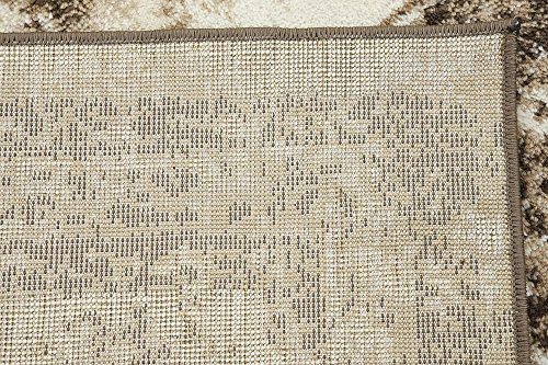 Unique Loom Sofia Collection Light Brown 9 x 12 Area Rug (9' x 12')