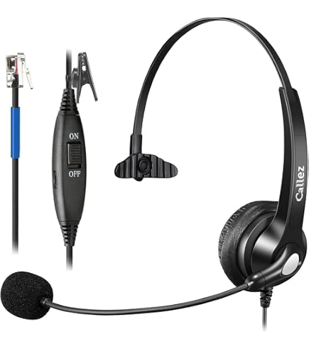Visbr RJ9 To 2.5mm Headset Adapter Cable - Connect Office Phones To 2.5mm Jack (8 Inch) 6 thumbnail image
