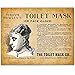 Bizarre Toilet Mask - 11x14 Unframed Vintage Art Print - Makes a Great Bathroom Decor and Gift Under $15