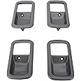 4 Pcs Inner Door Handle Bezel, Replacement for 80 Series FJ80 FZJ80 HDJ80 HDJ81 HZJ80 HZJ81 1991-1997, OE NUMBERS: 69277-60010 and 69278-60010