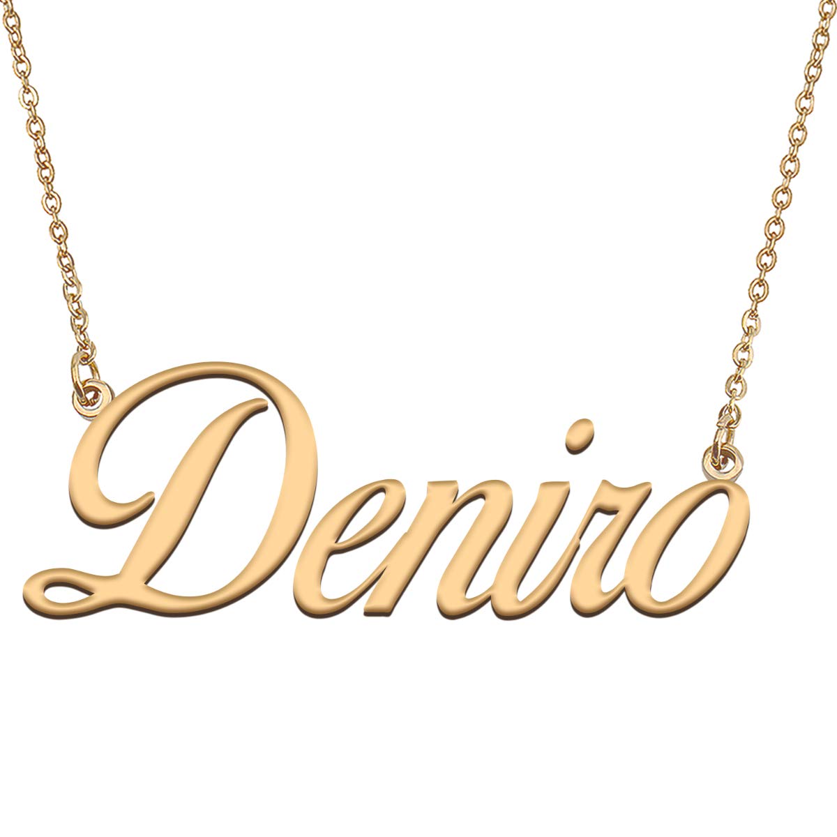HUAN XUN Customized Custom Simple Any Name Necklace