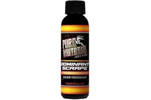 Pure Whitetail Dominant Scrape | Buck Scent | Potent Active Scrape Deer Scent | Fill Your Deer Scent Dripper | Cover Your Flex Wick or Mock Scrape Rope | 2 oz Bottle