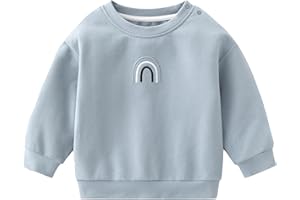 Cherie Kids Organic Cotton Soft 0-3T Newborn Baby Toddler Outfits Sweatshirt for Boys and Girls Unisex Long Sleeve