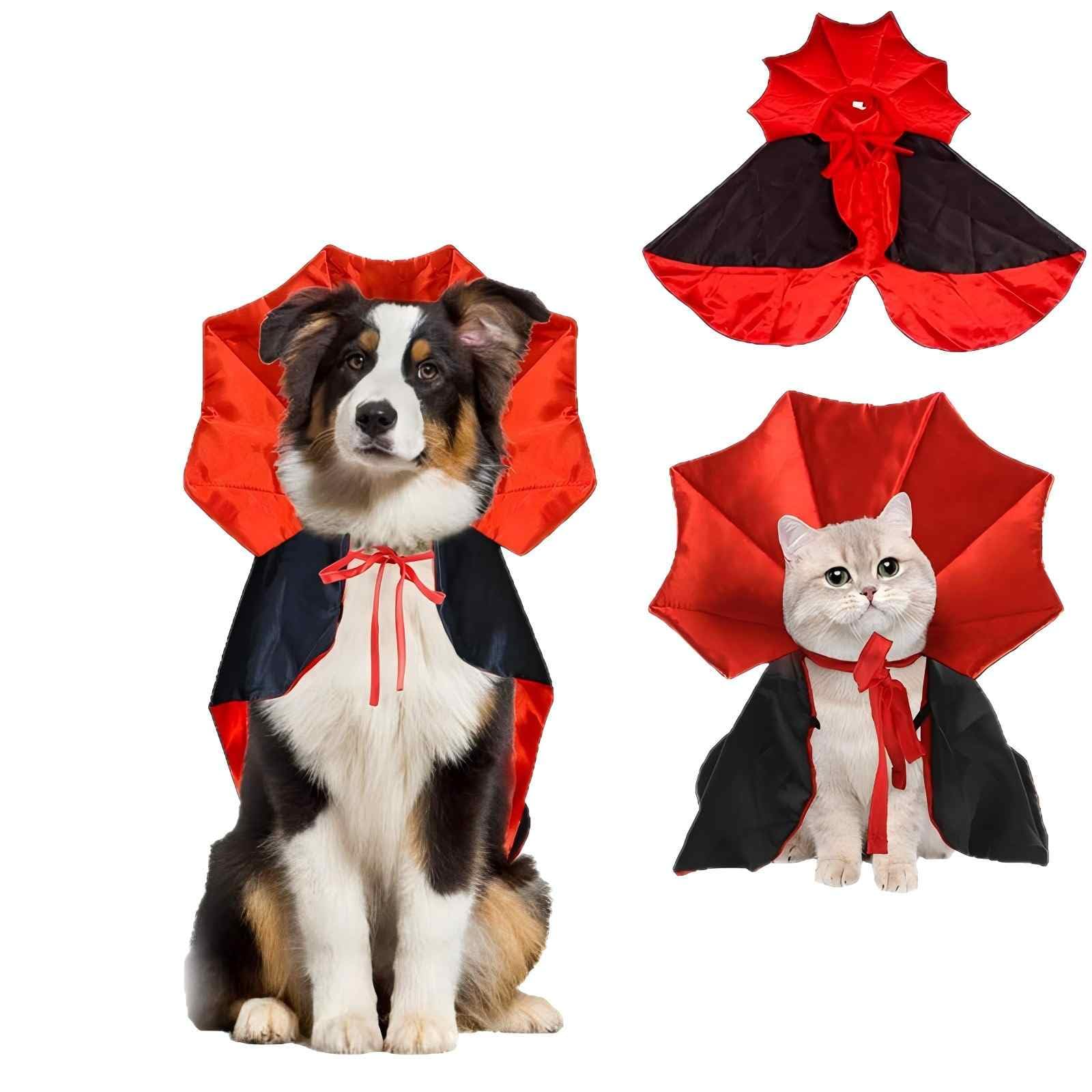 BVB Halloween Dog Costumes, Devil Vampire Cloak Cape for Small, Medium ...