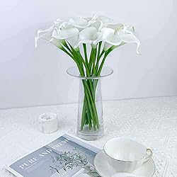 ZGPEPEXIA 15 Pcs Real Touch Calla Lily Artificial