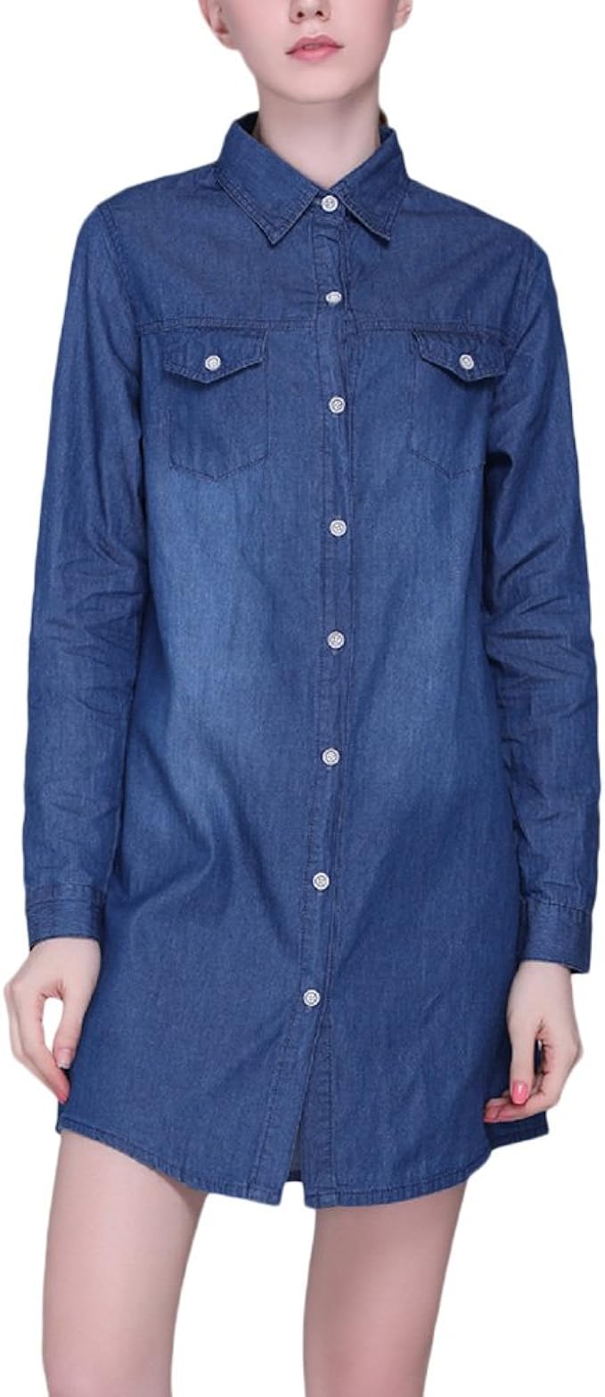 amazon women's denim shirts