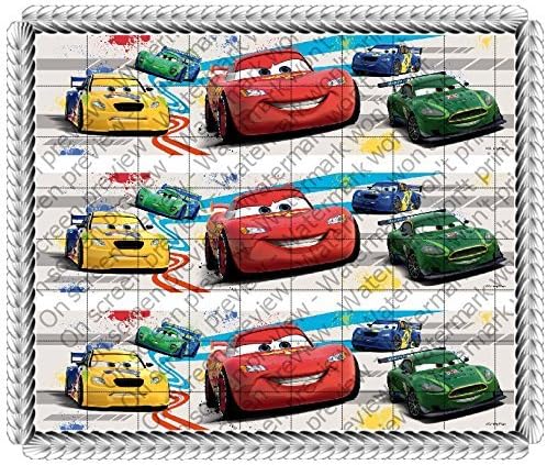 Cars Rayo Mcqueen Plaza Comestibles Pastel De Cumpleanos Topper Decoracion