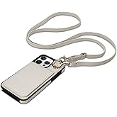 Keallce Case for iPhone 16 Pro 6.3'', Detachable Crossbody Case Wallet with RFID Blocking Card Holder, 360ｰRing Stand, Folio Leather iPhone Cover Lanyard Strap Lady for iPhone 16 Pro 2024 5G, White