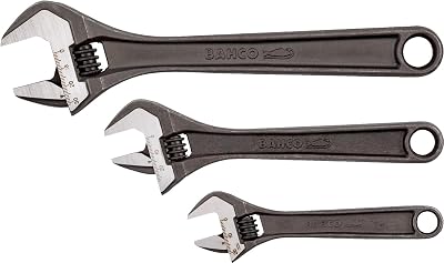 Bahco BHADJUST 3 ADJ3 Set of 3 Adjustable Wrenches 6, 8, 10 Inch