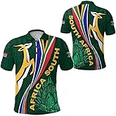 South Africa Springboks Rugby Be UniqueGreen Unisex Adult Polo Shirt, Mens Polo Shirts for Gifts, Short Sleeve Men's Shirt Colorful