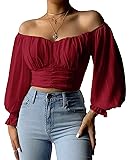 MIRACMODA Womens Elegant Off The Shoulder Puff
