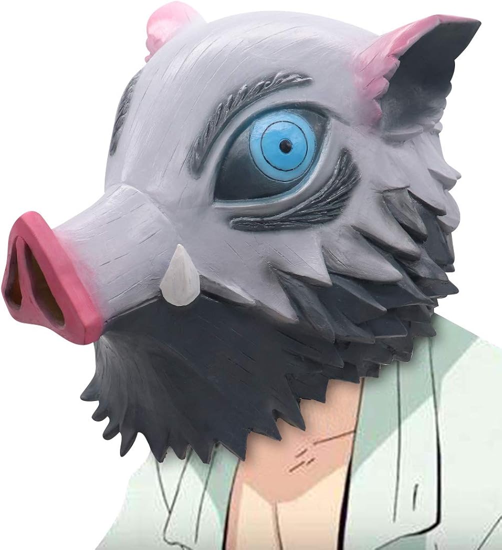 Amazon Com Cafele Demon Slayer Kimetsu No Yaiba Mask Hashibira Inosuke Pig Mask Anime Halloween Cosplay For Adult Hashibira Inosuke Mask Clothing