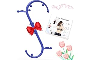 AISZG Birthday gifts for women/men Back and Neck Massager - Massage Trigger Point Cane,Self Massage Tool Muscle Release Tool(Blue), Gifts for Women/Men