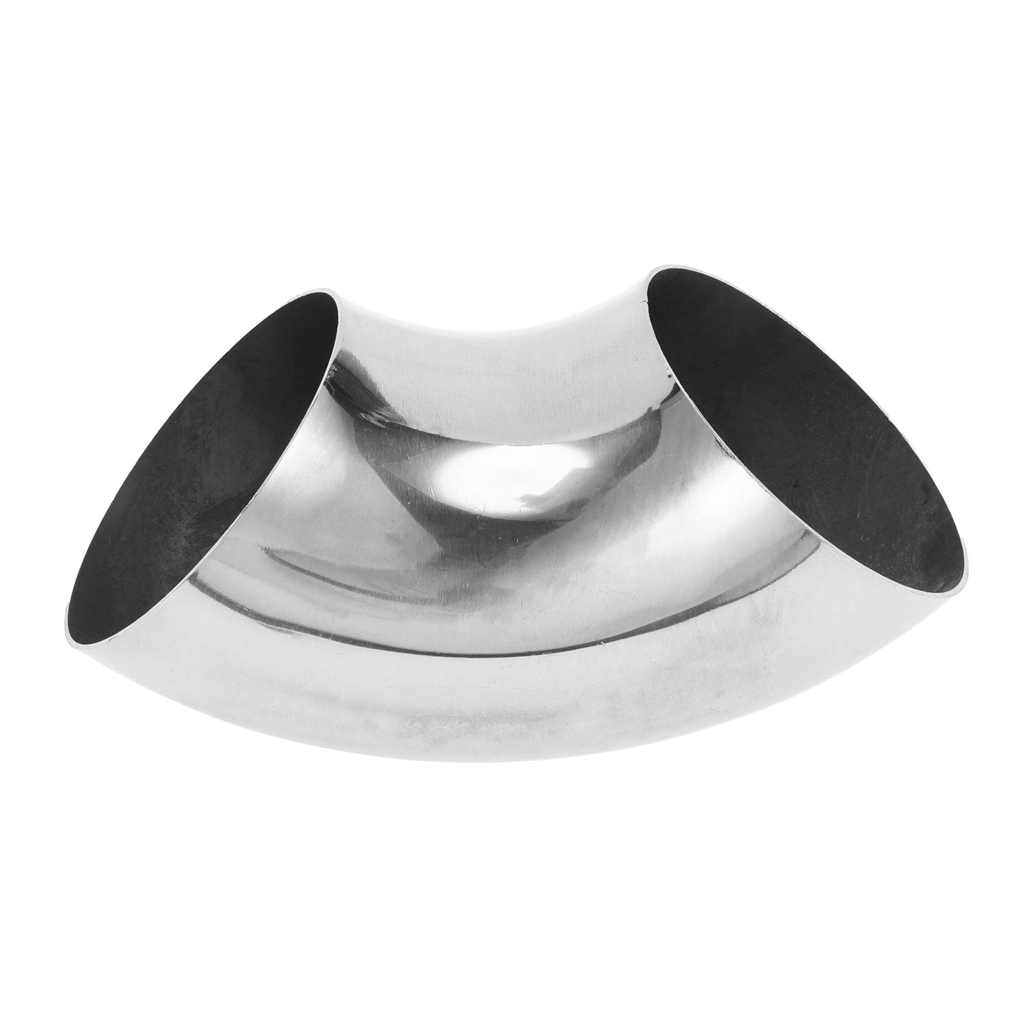 Photo 1 of Motoforti 3" Inch OD 90 Degree Mandrel Bend Elbow Car Modified Exhaust Pipe Tubing 1.0mm/19GA Thickness 304 Stainless Steel Bend Tube Stair Handrail Piping 76x175x1.0mm