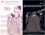 Bansusu Kawaii Bunny Large Girls Backpack Purple 32x17x45cm Bookbag view 6