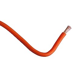 RD True 4 Gauge AWG CCA 25ft Orange Power Wire Soft