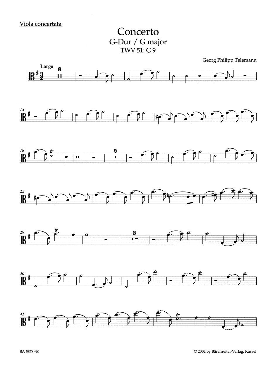 Viola Concerto Sheet Music Viola Concerto Sheet Music