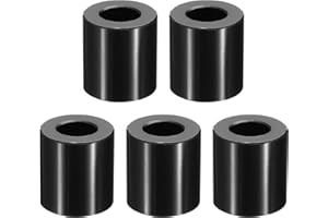 PATIKIL M10 Aluminum Spacers, 5 Pcs Metal Spacer Aluminum M10 x 3/4" OD x 3/4" L Aluminum Spacer Screw Standoff Round for 3/8