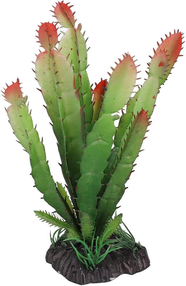 YOUTHINK Aquarium Decorations Simulation Plastic Cactus Plant Terrarium Reptiles Habitats Landscaping Ornament Home Decor - Image 4