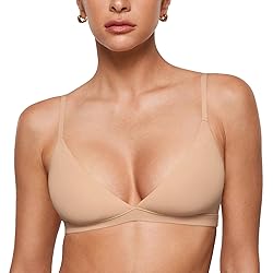 INLYRIC Women's Inbarely Triangle Bralette Plunge