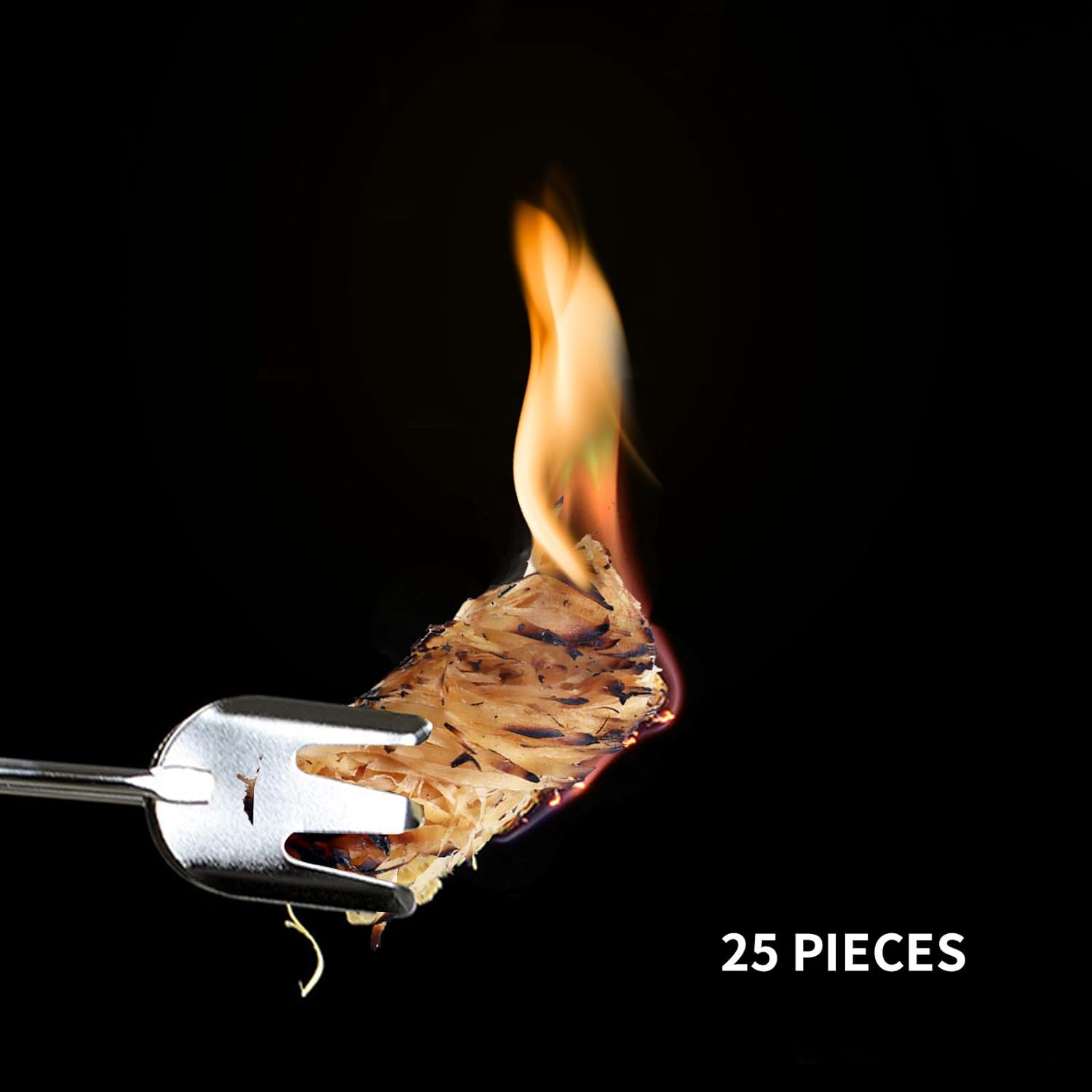 Obligatoryy Fire Starter for Indoor Fireplace Camping Grill BBQ Camp Fire Pit Charcoal Starters Quickly Ignite Charcoal and firewood 25P : Garden & Outdoor