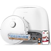 roborock Qrevo Curv 2 Flow 2026 New Robot Vacuum and Mop, 20,000 Pa, SpiraFlow Real-Time Self-Cleaning Roller Mop, Dual Zero-Tangle, AI Obstacle Avoidance, Heat-Washes &amp; Dries Mop, Carpet Protection