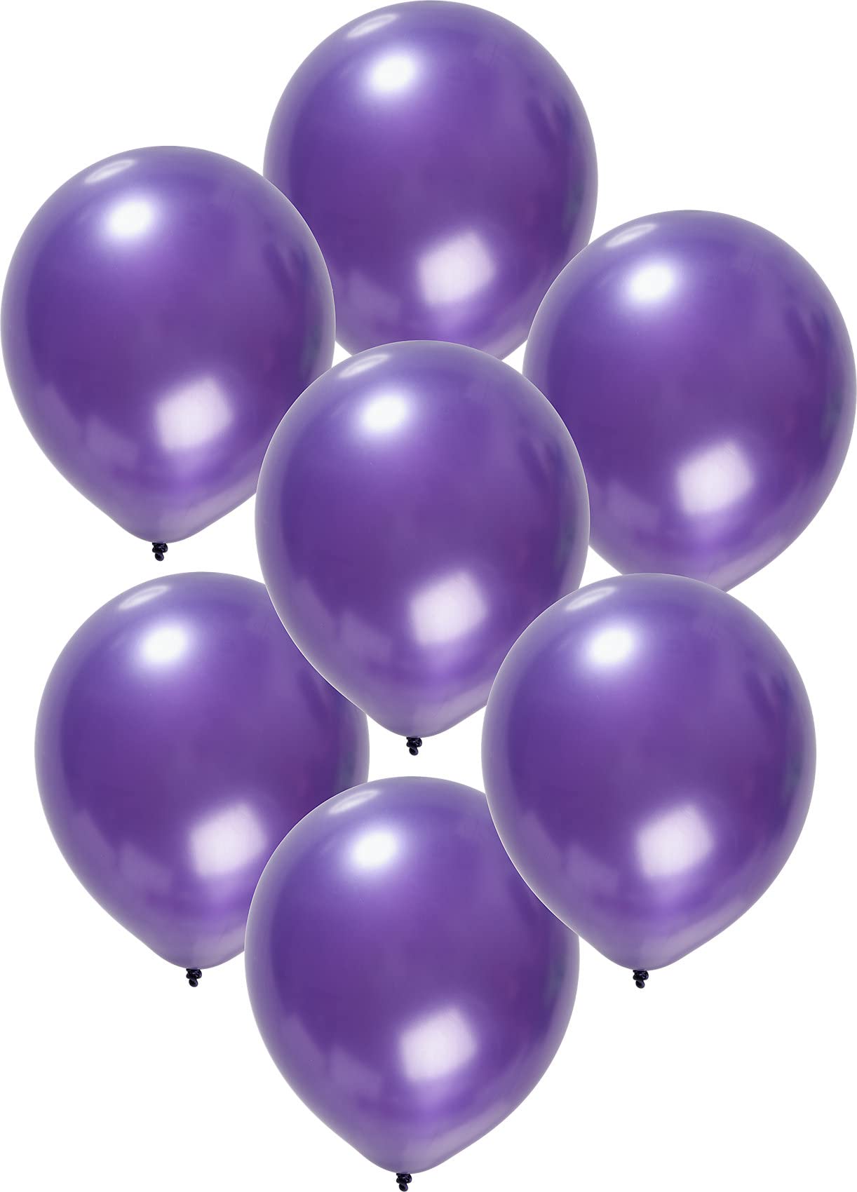 Folat - Metallic Balloons For Party Decoration - Purple - 12In / 30cm - 50 pieces