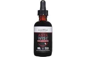 LIVE WISE NATURALS Asta Wise - 12mg Astaxanthin - Premium Antioxidant - Supports Eyes, Joints, & Skin