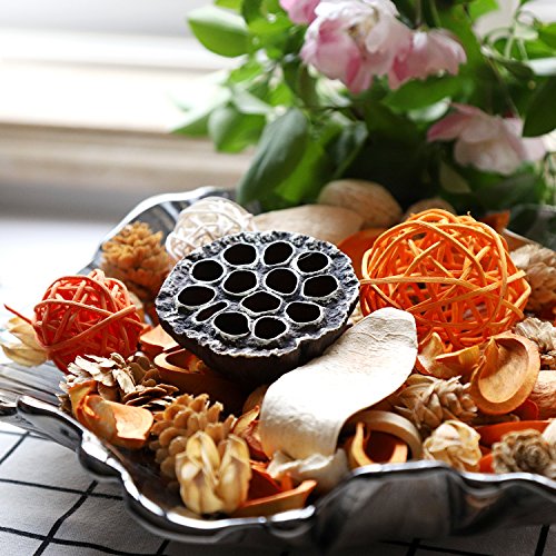 image for Qingbei Rina Gifts,Orange Potpourri Bag,including Big lotus pod,Flower