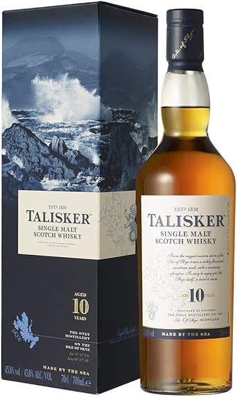 Talisker 10 Jahre Single Malt Scotch Whisky Weicher Torfiger Whisky Aus Dem Norden Schottlands 700ml Amazon De Bier Wein Spirituosen