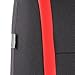 FH Group Car Seat Covers Unique Flat Cloth Full Set Automotive Seat Covers Front Set and Rear Solid Bench Red Black Seat Covers w. Gift Universal Fit Interior Accessories for Cars Trucks and SUVs