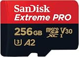 SanDisk 256GB Extreme PRO microSD Card with Adapter UHS-I A2 200 MB/s