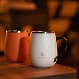 Ideus 470ml Double Wall Stainless Steel Coffee Mug Gray 16oz view 8