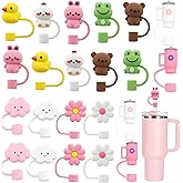 22P Straw Cover for Stanley Cup, Silicone Straw Topper for Stanley Cup 30&40oz with Tumblers, 10mm 0.4in Lid Accessories (Reusable)