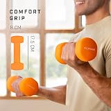 KG Physio Weights Dumbbells Set Neoprene 1-10 kg Pair Anti-Roll view 3