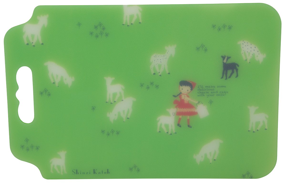 Shinzi Katoh Designer Antibacterial Chopping Board Goat's Milk CB3030 (Japan Import)