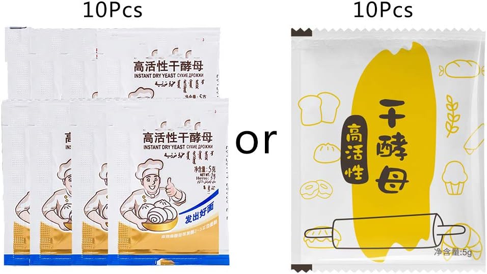Geesy 50g Bread Yeast Active Dry Yeast High Glucose Tolerance Kitchen Baking Supplies