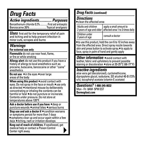 6 Dermoplast+First+Spray+Antiseptic+Anesthetic