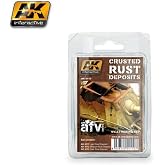 AK Interactive Crusted Rust Deposits Weathering Enamel Set