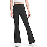 JOCMIC Girls Flare Pants High Waisted School Uniform Pant Bell Bottom Leggings with Hidden Pockets
