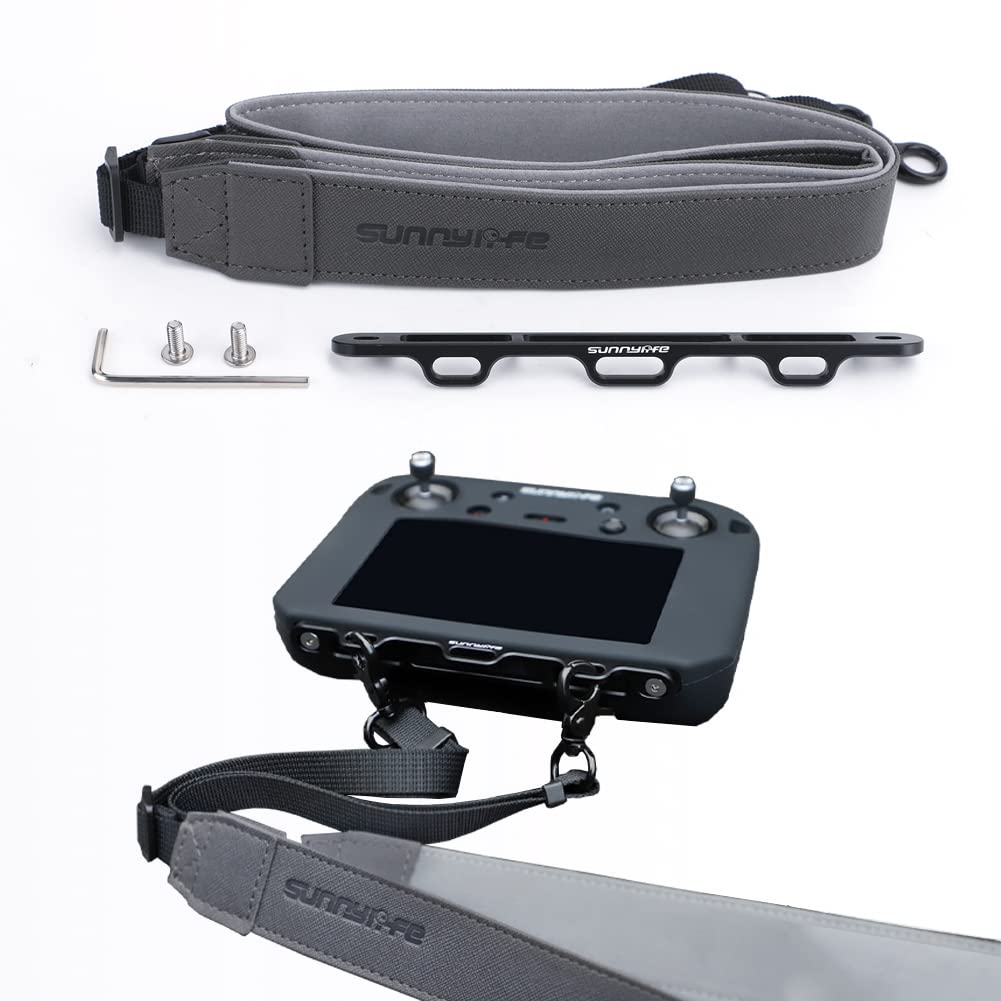 Taoke Adjustable Neck Strap for D JI RC Pro Controller, Free Disassembly PU Leather Shoulder Lanyard compatible with Mavic Mini 2/Mavic 3/Mavic Air 2S