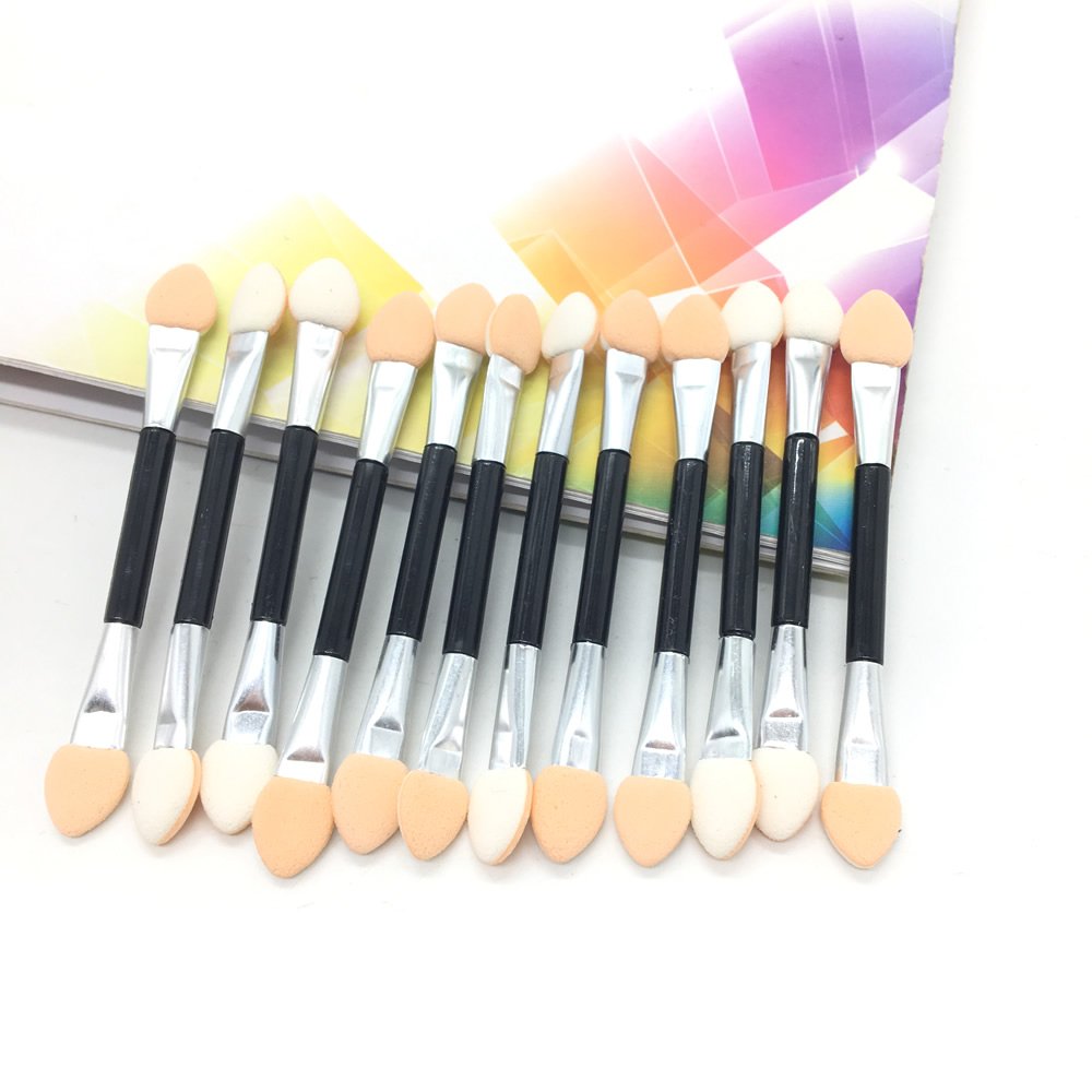 Gonioa 24PCS Foam Dual Sided Eye Shadow Eyeshadow Brush Sponges Applicators,Tipped Oval Makeup Applicator: Beauty