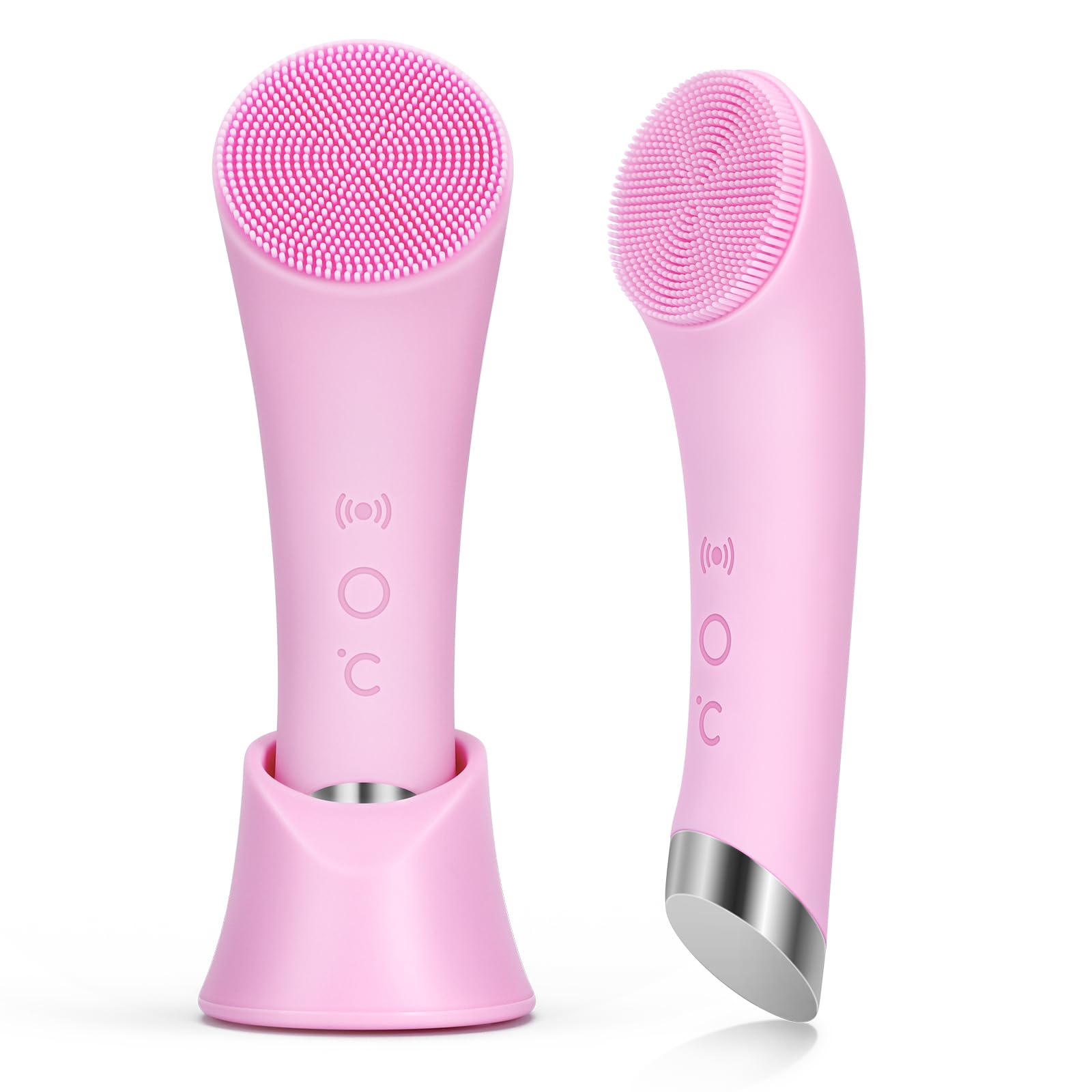 Photo 1 of *UNTESTED*
PRITECH Facial Cleansing Brush, Rechargeable Silicone Face Scrubber with Heat Massage End, Vibrating Exfoliator Scrubber for Deep Cleaning, Waterproof Face Brush for Women and Men (Pink)