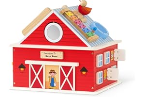 Monläurd® Montessori Wooden Activity Center & Play Table for Baby to Toddlers, Activity Table with Motor Skill Development, D