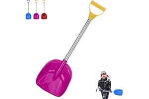 Kids Snow Shovel with Comfort D Handle Grip, Detachable Toddler Snow Shovel for Winter Playing, Lightweight Portable Snow Rem