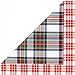 Hallmark Reversible Christmas Wrapping Paper Bundle, Plaid (Pack of 4, 125 sq. ft. ttl.) (5JXW1632)