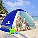 BATTOP Pop Up Beach Tent Camping Sun Shelter Outdoor Automatic Cabana 2-3 Person Fishing Anti UV Beach Tent Beach Shelter, Sets up in Seconds (Darkblue)